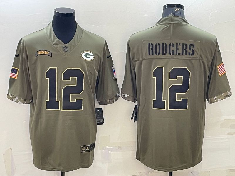 Men Green Bay Packers #12 Rodgers Green 2022 Vapor Untouchable Limited Nike NFL Jersey->green bay packers->NFL Jersey